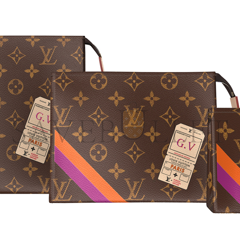 l0*is V*t0n trio toilet pouch mon monogram p01952 (25*20*6cm)